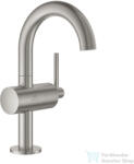 GROHE ATRIO M mosdó csaptelep click-clack leeresztővel, Supersteel 24363DC0 (24363DC0)