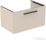 Ideal Standard I. Life B 80x50, 5 cm-es 1 fiókos fali szekrény mosdó és fogantyú nélkül, Sand beige matt T5271NF (T5271NF)