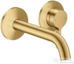 Hansgrohe AXOR ONE falsík alatti mosdó csaptelep 16 cm-es kifolyóval, szálcsiszolt arany hatású 48170250 (48170250)