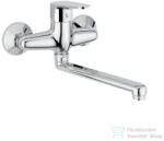 Bugnatese CENTURY fali mosogató csaptelep 35 cm-es kifolyóval, króm 3640CR-350 (3640CR-350)