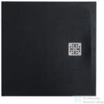MARMY DOLOMITE - 80x80 Zuhanytálca Cavalli Black (80_7638_80_80_54)