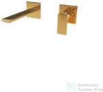 Bugnatese ATELIER falsík alatti mosdócsaptelep 16 cm-es kifolyóval, belső egységgel, click-clack leeresztővel, PVD arany 9445SCPO (9445SCPO)