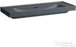Laufen MEDA 120x46 cm-es falra/bútorra szerelhető mosdó csaplyuk nélkül, matt grafit H8141117581091 (H8141117581091)