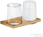 KEUCO EDITION 11 szappanadagoló, 180 ml, pohártartóval, szálcsiszolt bronz 11153039000 (11153039000)