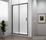 SAPHO POLYSAN EASY LINE BLACK tolóajtó, 1100mm, matt fekete profil/transzparent üveg (EL1115B) (EL1115B) - furdoszoba-szaniter