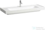 Laufen MEDA 120x46 cm-es falra/bútorra szerelhető mosdó túlfolyó nélkül, matt fehér H8141117571111 (H8141117571111)