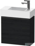 Duravit D-NEO 484x222 mm-es 1 ajtós függesztett szekrény 072450 mosdóhoz, jobbos, Black Oak DE4219R1616 (DE4219R1616)