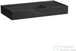 Laufen Kartell By Laufen 90x46 cm-es mosdó 2 csaplyukkal, túlfolyó nélkül, fényes fekete H8103380208151 (H8103380208151)