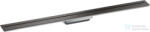Hansgrohe AXOR DRAIN falhoz illeszthető 100 cm-es zuhanyfolyóka alaptest nélkül, szálcsiszolt fekete króm 42528340 (42528340)