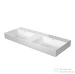 Duravit DURASQUARE 120x47 cm-es bútorral aláépíthető dupla mosdó csaplyuk nélkül, 2353120070 (2353120070)