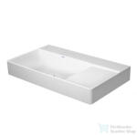 Duravit DURASQUARE 80x47 cm-es bútorral aláépíthető csiszolt mosdó bal oldali medencével, csaplyuk és túlfolyó nélkül, 2348800079 (2348800079)