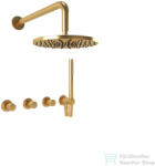 Bugnatese MOON falsík alatti zuhanyrendszer belső egységgel, zuhanyszettel, szálcsiszolt arany 7127OS (7127OS)