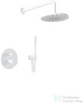 Bugnatese MILLENOVECINQUANTA falsík alatti zuhanyrendszer 22, 5 cm-es esőztetővel, belső egységgel, zuhanyszettel, matt fehér 4674BI (4674BI)