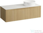 Laufen ARUN fiókos elem 1200, 1 fiókkal, kivágással jobb oldalon, Ardesia Bianca felülettel, Világos tölgy H4141231512501 (H4141231512501) - furdoszoba-szaniter