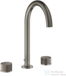 GROHE ATRIO PRIVATE 3 üléses mosdó csaptelep automata leeresztővel, Brushed Hard Graphite 20595AL0 (20595AL0)