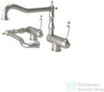 Bugnatese OXFORD lehajtható mosogató csaptelep, szálcsiszolt nikkel 6396NS (6396NS)