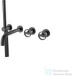 Bugnatese MILLENOVECINQUANTA falsík alatti kád/zuhany csaptelep kézizuhannyal, matt fekete 4601NE (4601NE)