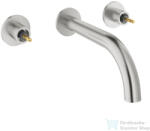 GROHE ATRIO PRIVATE falsík alatti mosdó csaptelep 18 cm-es kifolyóval, fogantyú és belső egység nélkül, Supersteel 20587DC0 (20587DC0)