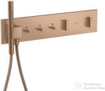 Hansgrohe AXOR SHOWERCOMPOSITION 3 utas termosztátos falsík alatti kád /zuhany csaptelep, szálcsiszolt vörös arany hatású 12572310 (12572310)