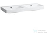 Laufen Pro S 120x46 cm-es dupla mosdó csaplyuk nélkül, LCC Active bevonattal, fehér H814966A001091 (H814966A001091)