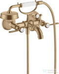 Hansgrohe AXOR MONTREUX kétkaros kádtöltő csaptelep zuhanyszettel, szálcsiszolt bronz 16551140 (16551140)