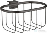 Hansgrohe AXOR UNIVERSAL MONTREUX 160/83 szappantartó kosár Unica zuhanyrúdra, szálcsiszolt fekete króm 42066340 (42066340)