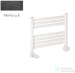 Radeco PINO K AK1-500/EP 415x530 törölközőszárítós radiátor, MERKURY 6 (metál fekete) színben (Radeco_PINO_K_AK1_500_EP_MERKURY6)
