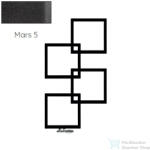 Radeco LOCO 4 MINI 915x500 design radiátor, MARS 5 (antracit) színben, jobbos (Radeco_LOCO_4_MINI_J_MARS5)