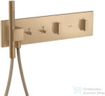 Hansgrohe AXOR SHOWERCOMPOSITION 2 utas termosztátos falsík alatti kád /zuhany csaptelep, szálcsiszolt bronz 12571140 (12571140)