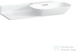 Laufen Ino 90x45 cm-es mosdó csaplyuk nélkül, pult a bal oldalon, matt fehér H8133017571091 (H8133017571091)
