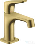 Hansgrohe AXOR CITTERIO M mosdó csaptelep automata leeresztővel, szálcsiszolt sárgaréz hatású 34016950 (34016950)