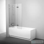 RAVAK Brilliant BVS2-100 100 cm-es balos kádparaván fix+nyíló zsanérok (B-SET) nélkül, króm+transparent 7ULA0A00Z1 (7ULA0A00Z1)