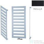 Radeco ESCALERA 2 1160x550 design radiátor, MERKURY 8 (selyemfényű fekete) színben (Radeco_ESCALERA_2_MERKURY8)