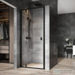 RAVAK NEXTY NDOP1-80 80x195 cm-es nyíló zuhanyajtó, fekete/Transparent 03O40300Z1 (03O40300Z1)