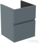 Ideal Standard FINESSE 43x40, 2 cm-es 2 fiókos szekrény mosdó nélkül, Ribbed Matt ashblue E3405UQ (E3405UQ)