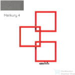 Radeco LOCO 3 970x685 design radiátor, MERKURY 4 (metál szürke) színben, balos (Radeco_LOCO_3_B_MERKURY4)