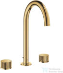 GROHE ATRIO PRIVATE 3 üléses mosdó csaptelep automata leeresztővel, Cool Sunrise 20595GL0 (20595GL0)