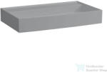 Laufen Kartell By Laufen 80x46 cm-es csiszolt aljú mosdó csaplyuk és túlfolyó nélkül, matt szürke H8163367591121 (H8163367591121)
