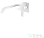 Bugnatese Morse fali mosdócsaptelep 19 cm-es kifolyóval, belső egységgel, matt fehér 1047BI (1047BI)