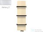 Radeco WALL NEW 1790x470 design radiátor törölközőtartó nélkül, MERKURY 2 (ezüst) színben (Radeco_WALL_NEW_MERKURY2)