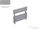 Radeco BARI A1-450/B 410x550 design radiátor, MERKURY 3 ( metál világosszürke) színben (Radeco_BARI_A1_450B_MERKURY3)