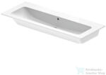 Duravit ME BY STARCK bútorral aláépíthető 123x49 cm-es mosdó csaplyuk nélkül, White Satin matt, 2361123260 (2361123260)