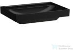 Laufen MEDA 65x46 cm-es falra/bútorra szerelhető mosdó csaplyuk és túlfolyó nélkül, matt fekete H8101147161121 (H8101147161121)