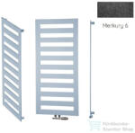 Radeco ESCALERA 3 1600x550 design radiátor, MERKURY 6 (metál fekete) színben (Radeco_ESCALERA_3_MERKURY6)