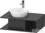 Duravit D-NEO 800x550 mm-es mosdó alá építhető alsószekrény, Graphite Matt Decor DE492804949 (DE492804949)