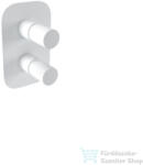 Bugnatese MOON 4 állású falsík alatti kád/zuhany csaptelep belső egységgel, matt fehér 7232BI (7232BI)