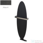 Radeco ORRO 990x280 ovális design radiátor törölközőtartó nélkül, MARS 4 (metál antracit) színben (Radeco_ORRO_MARS4)