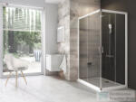 RAVAK BLIX BLRV2K+BLRV2K 80x90 cm-es tolóajtós, sarokbelépős zuhanykabin, fehér/transparent 1XV40100Z1SET8090 (1XV40100Z1SET8090)