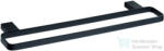 SAPHO BEMETA NERO Dupla Törölközőtartó, 500x20x132mm, fekete (135004080) (135004080) - furdoszoba-szaniter