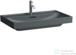 Laufen MEDA 80x46 cm-es falra/bútorra szerelhető csiszolt aljú mosdó, matt grafit H8161177581041 (H8161177581041)